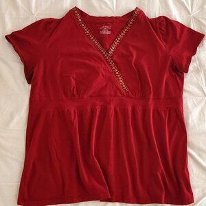Red Lane Bryant 18/20 shirt